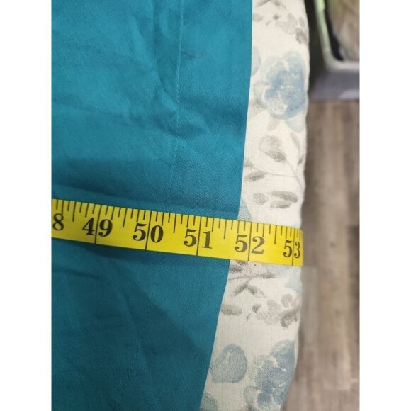 Anne Klein Women's Cotton Midi Sun Dress with Sash Calypso Blue New - Picture 6 of 9